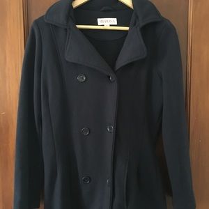 Navy hooded coat